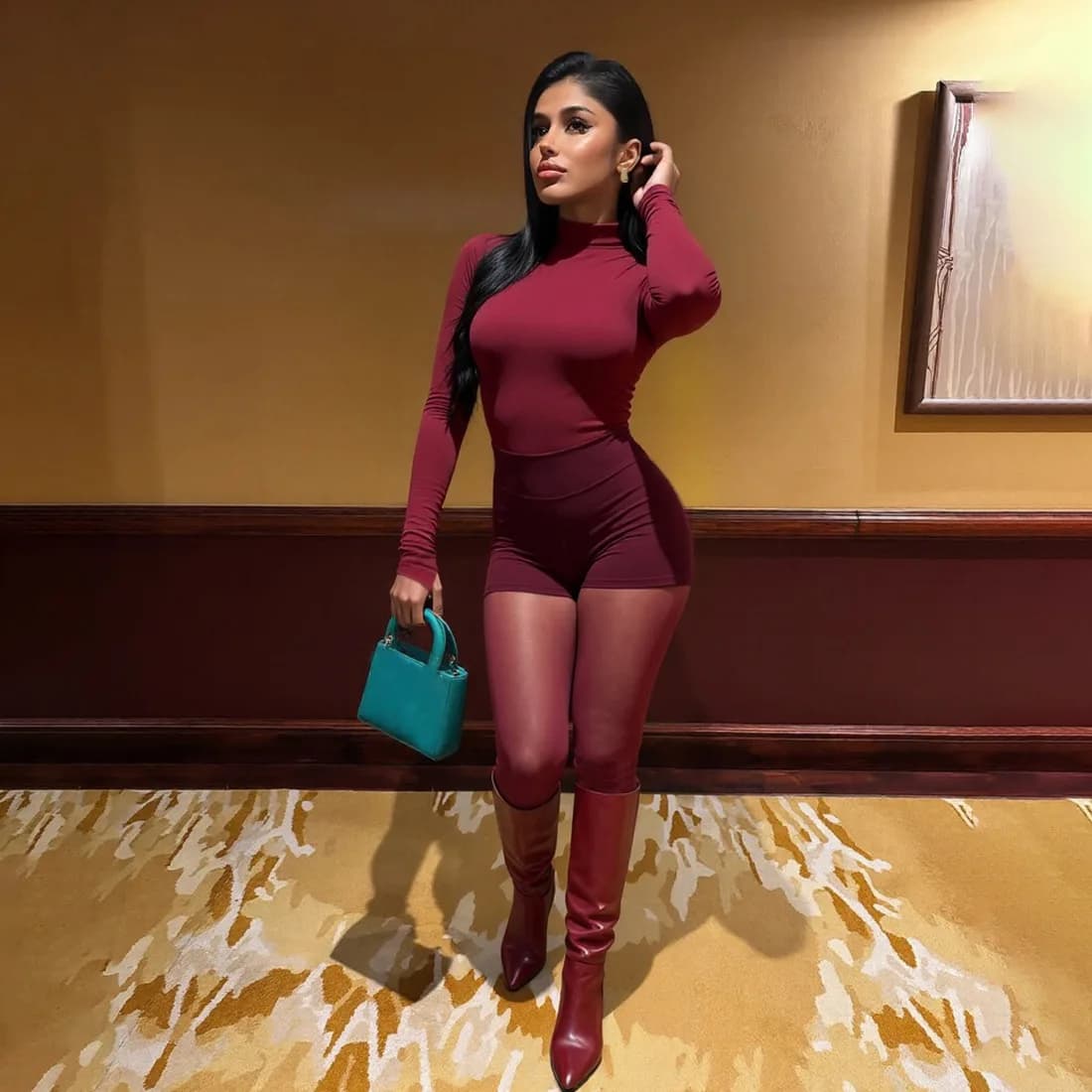 DSMTRC Tight Midnight Hipster Clubwear Sexy Chic 3 Piece Sets Women Mesh Solid O-Neck Full Sleeve Tops+Shorts+Thin Leggings Suit