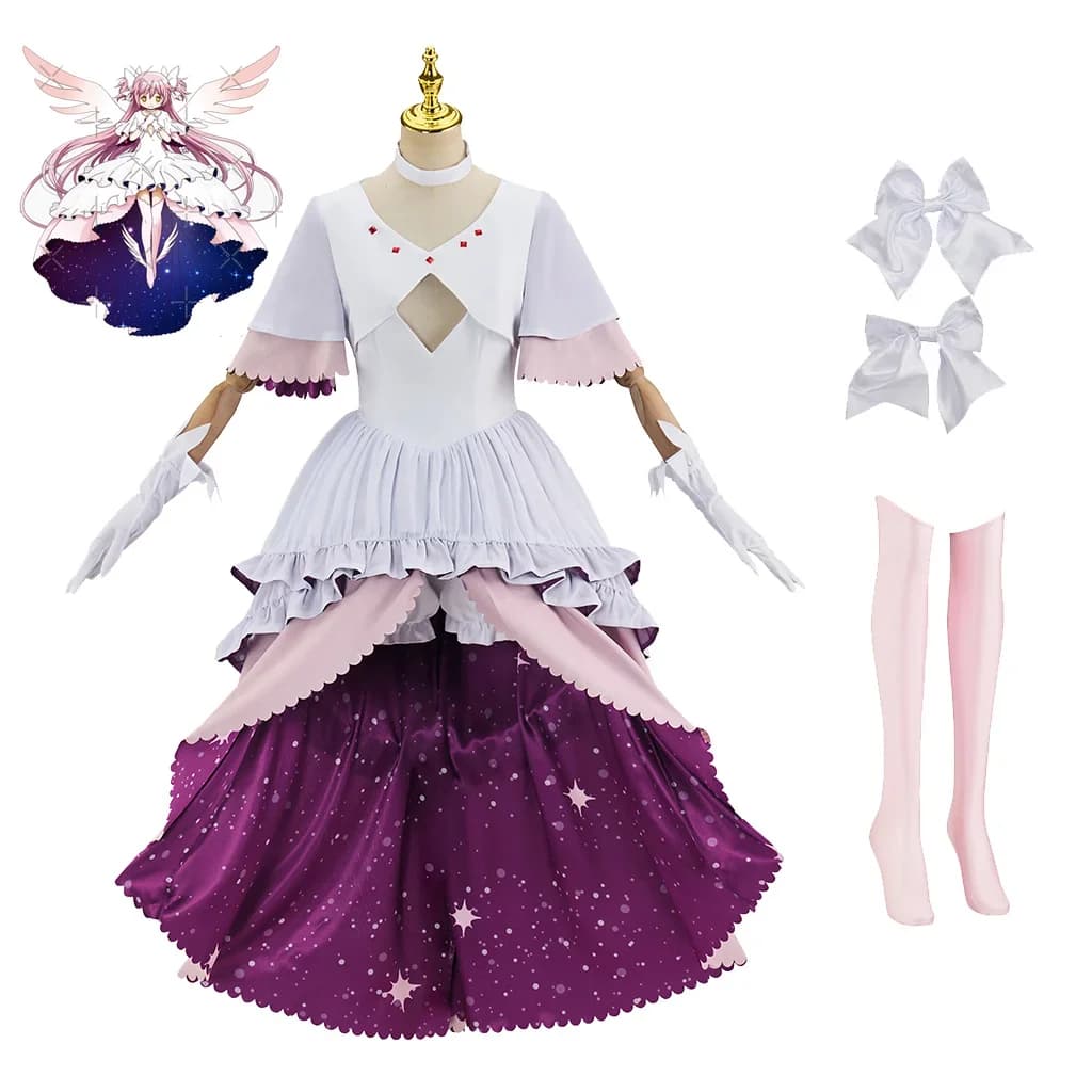 Puella Magi Madoka Magica Kaname Madoka Golden Dea Costume Cosplay Dress Costumes Anime for Halloween parties
