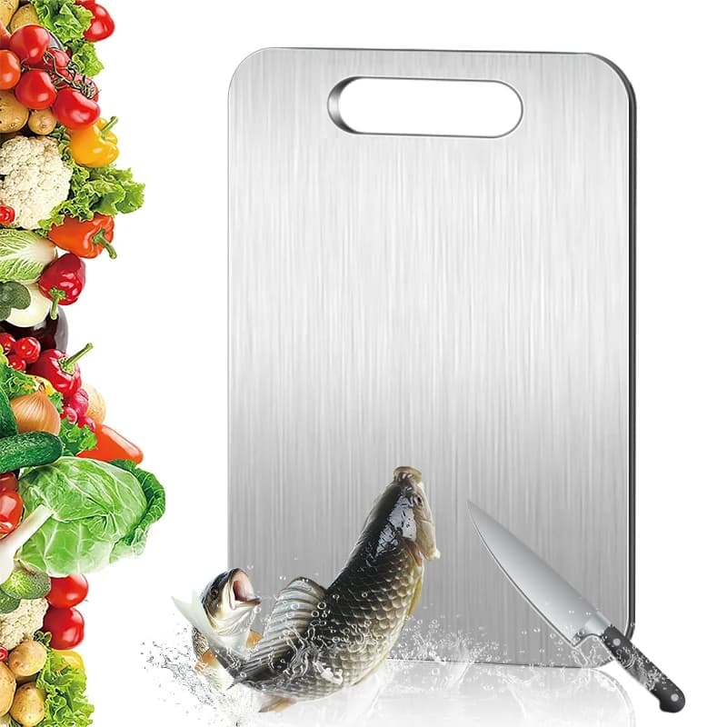 1pc Stainless Steel Cutting Board—an Essential Tool for Any Home Kitchen and The Perfect Gift for Chefs and Cooking Enthusiasts.