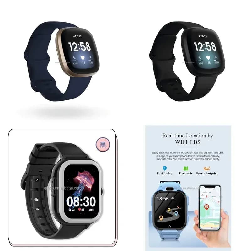 【CHIMU HOME】Smart Touchscreen Fitness Watch, Waterproof Activity Tracker for Android