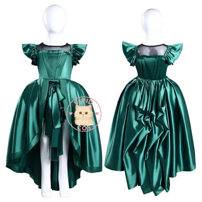 Popolare film TV Costume Cosplay Anime Agnes RPG Simpatico vestito verde per donne Adulti Bambini Comic Con Abiti da festa
