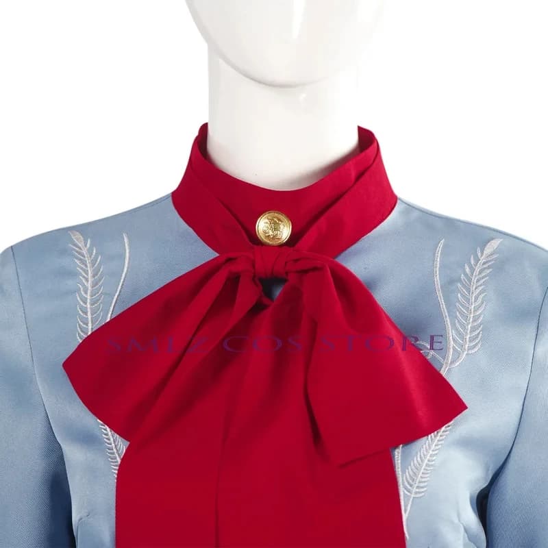 Costume Cosplay Gaga Anime Die With A Smile Lady, Abito Blu Elegante per Festa di Halloween, Outfit Takerlama