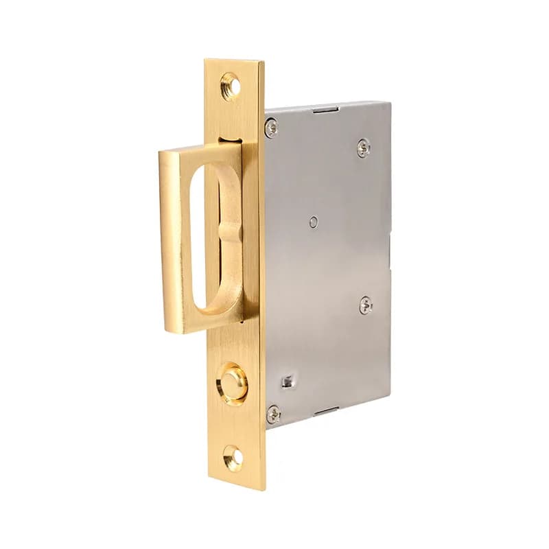 Maniglia per porta nascosta montata lateralmente invisibile in lega di zinco pressofusa di precisione Accessori per serratura per maniglia per porta scorrevole per bagno