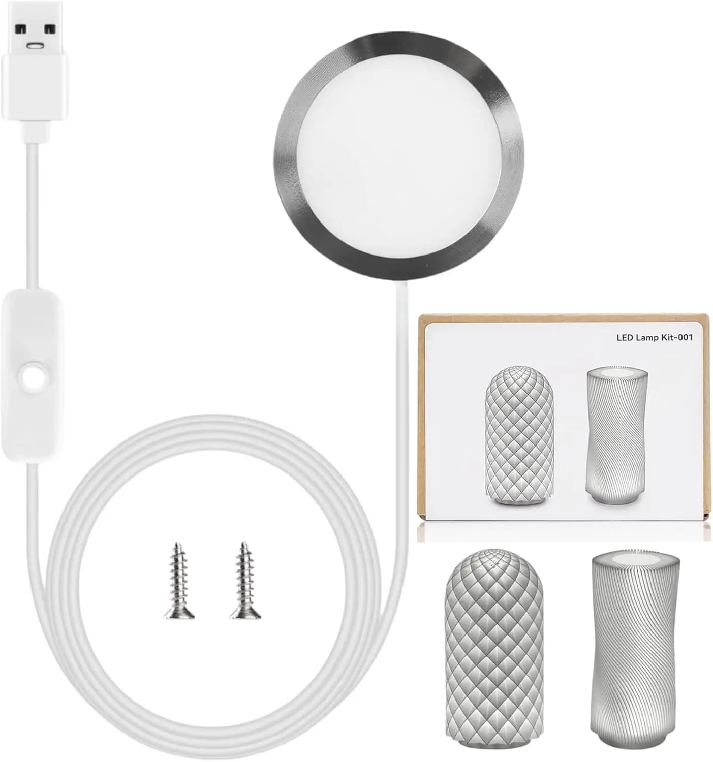 Kit lampada LED fai da te per stampante 3D 001, per Bambu lab A1/A1mini/P1S/P1P/X1C, luce calda USB per kit lampada LED da laboratorio Bambu, Makerworld MH001