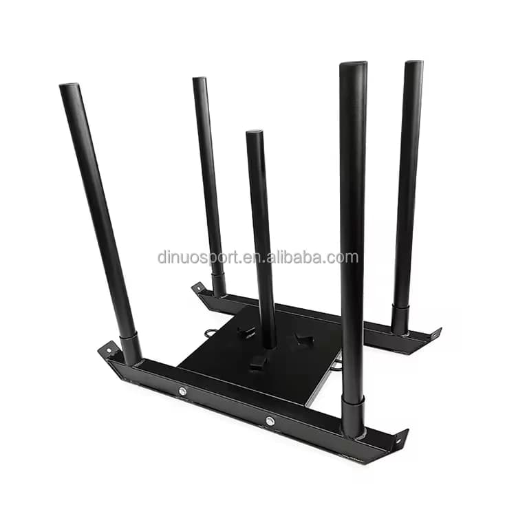 Non-marking Sled Trainer Athletic Performance Sled Plate Loaded Push/pull Weighted Cart for Grass Turf & Gym Floor