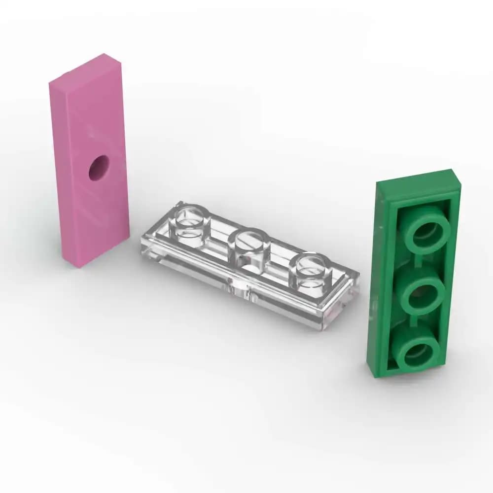 MOC 10 PZ 35459 Pannello Con Fori Pneumatico di Mattoni Modificato 1x3 Invertito Classico Adattivo Building Block Giocattoli Ragazzi Regalo di Giorno Speciale