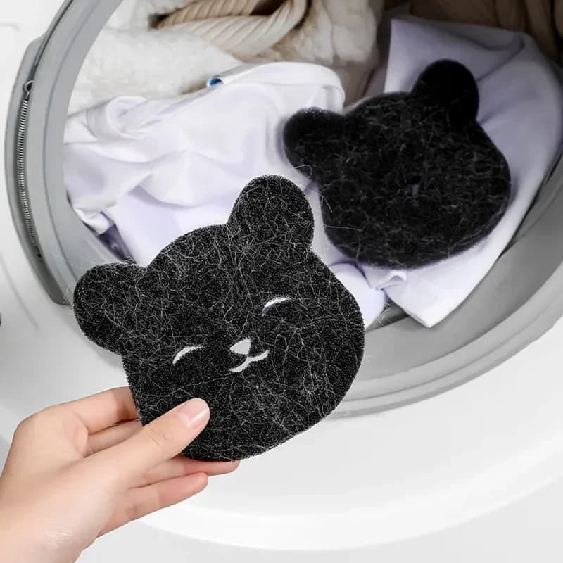2 pieces reusable clothes cat sofa dog sponge for cleaning the hairs of pets removal of the hairs of the bear ball for laundry washing machine collecting hair