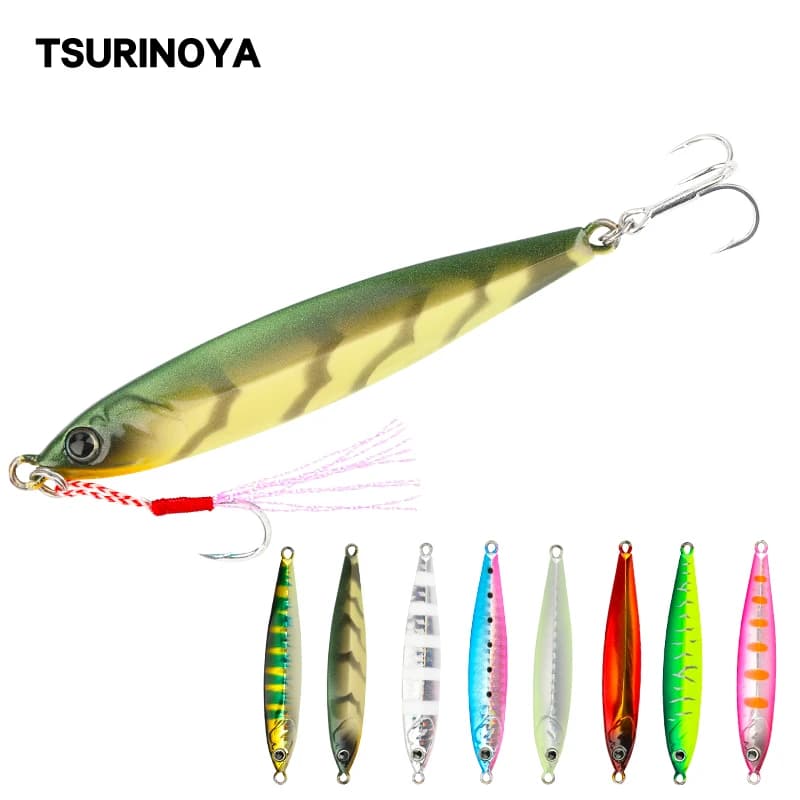 TSURINOYA Metal JIGGING Esche Artificiali STINGER 30g/80mm 40g/90mm per Pesca Costiera a Lunga Gittata, Jig ad Affondamento Rapido per Acqua Salata