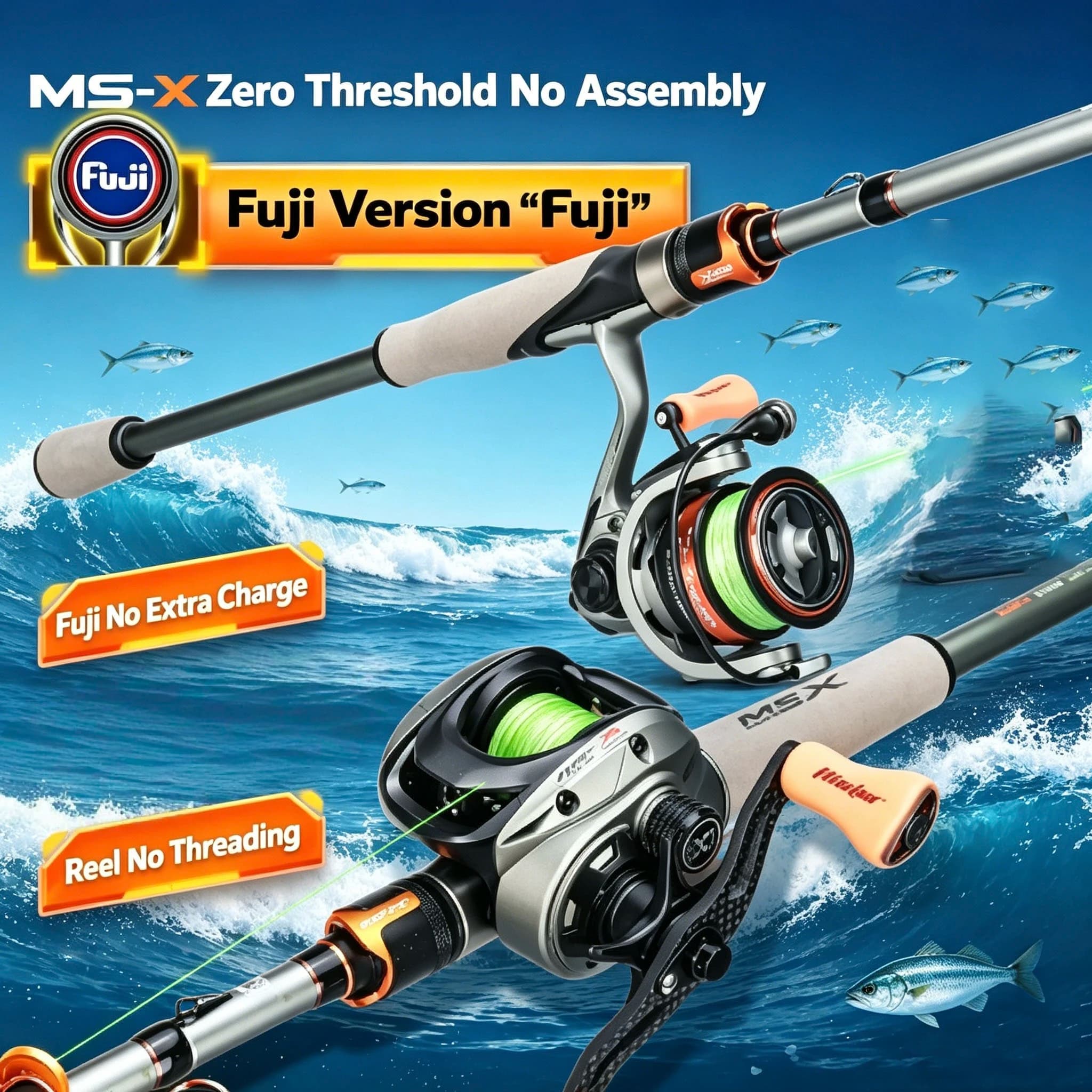 Histar 1.68m MS-X versione FUJI canna da pesca e mulinello Combo Fast Action Long Casting O Ring Crossline Carbon Tape UL-MH durezza