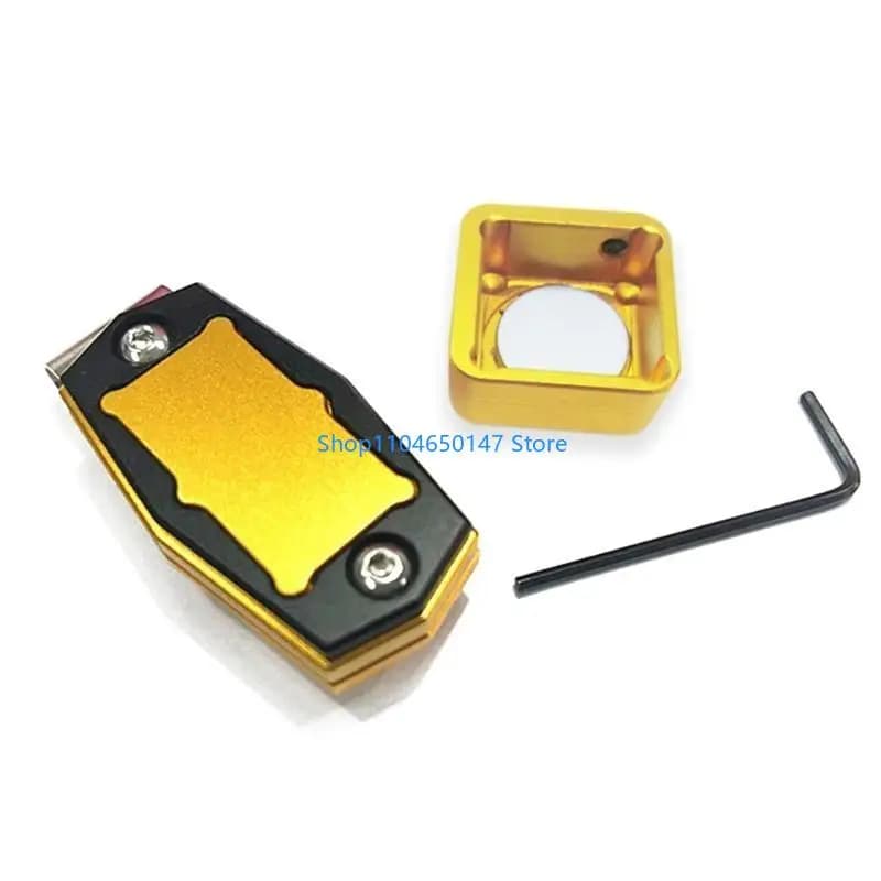 Porta gessetti magnetico per stecche da biliardo con custodia per gessetti con clip da cintura per biliardo