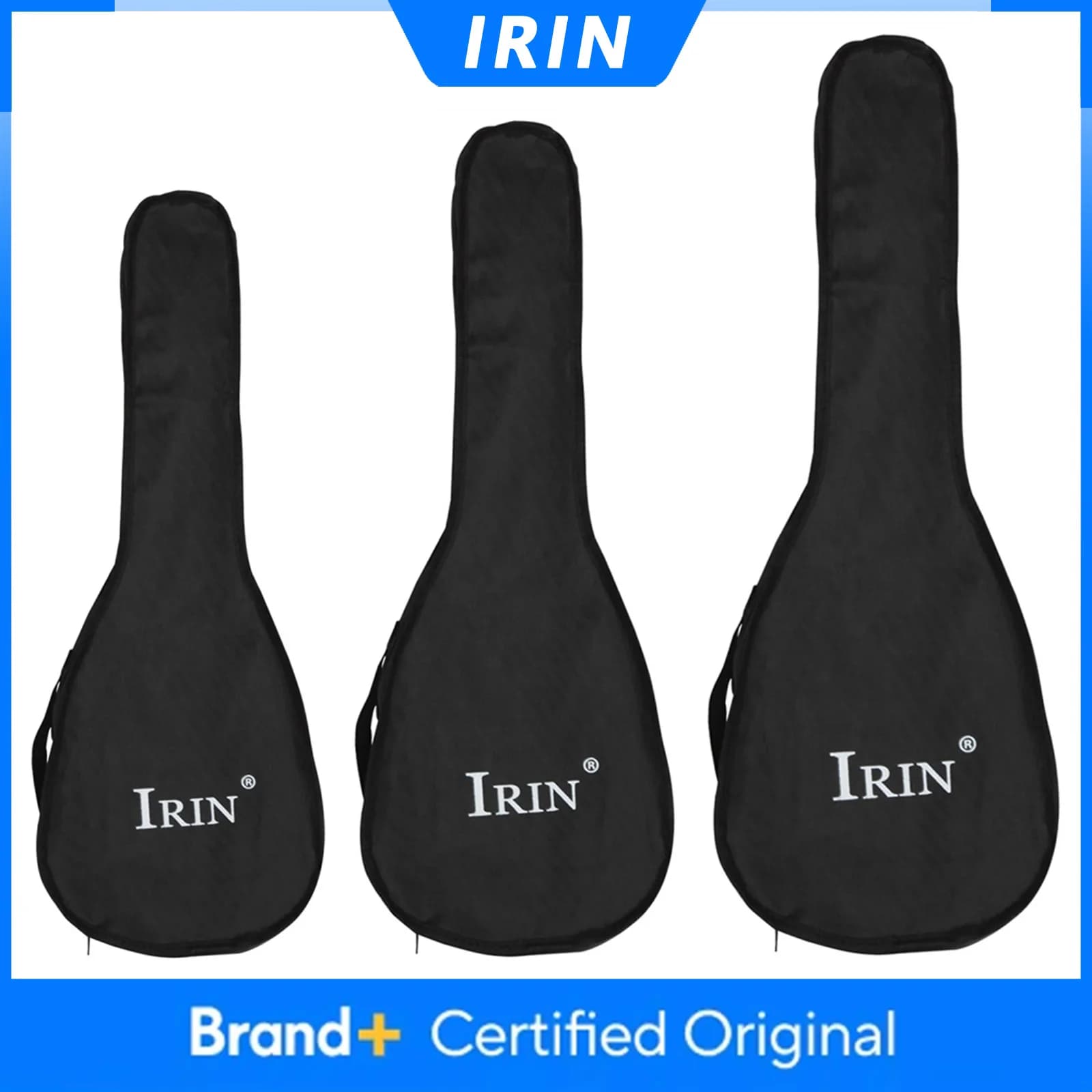 IRIN Borsa per Ukulele da 21/23/26 Pollici in Tessuto Oxford Impermeabile, Custodia per Chitarra Hawaiana, Accessori e Ricambi per Strumenti a Corda