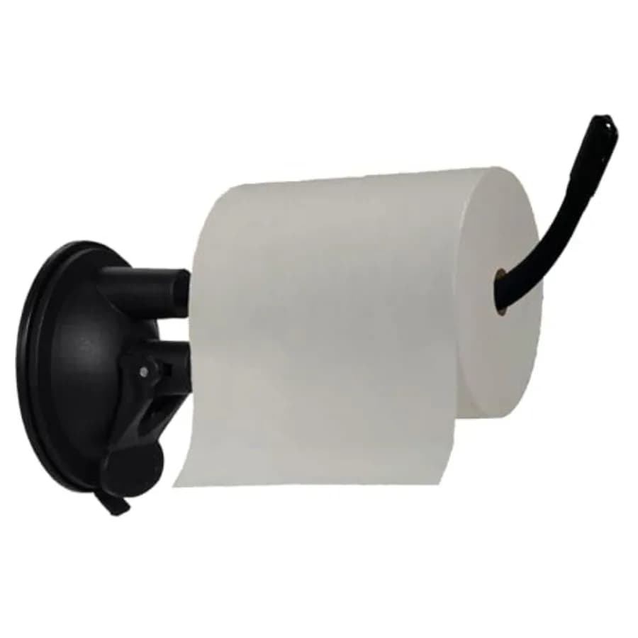 Toilet Paper Holder, Side of Tank Toilet Paper Holder, Suction Cup Toilet Paper Roll Holder, Bathroom Toilet Paper Storage, Fle