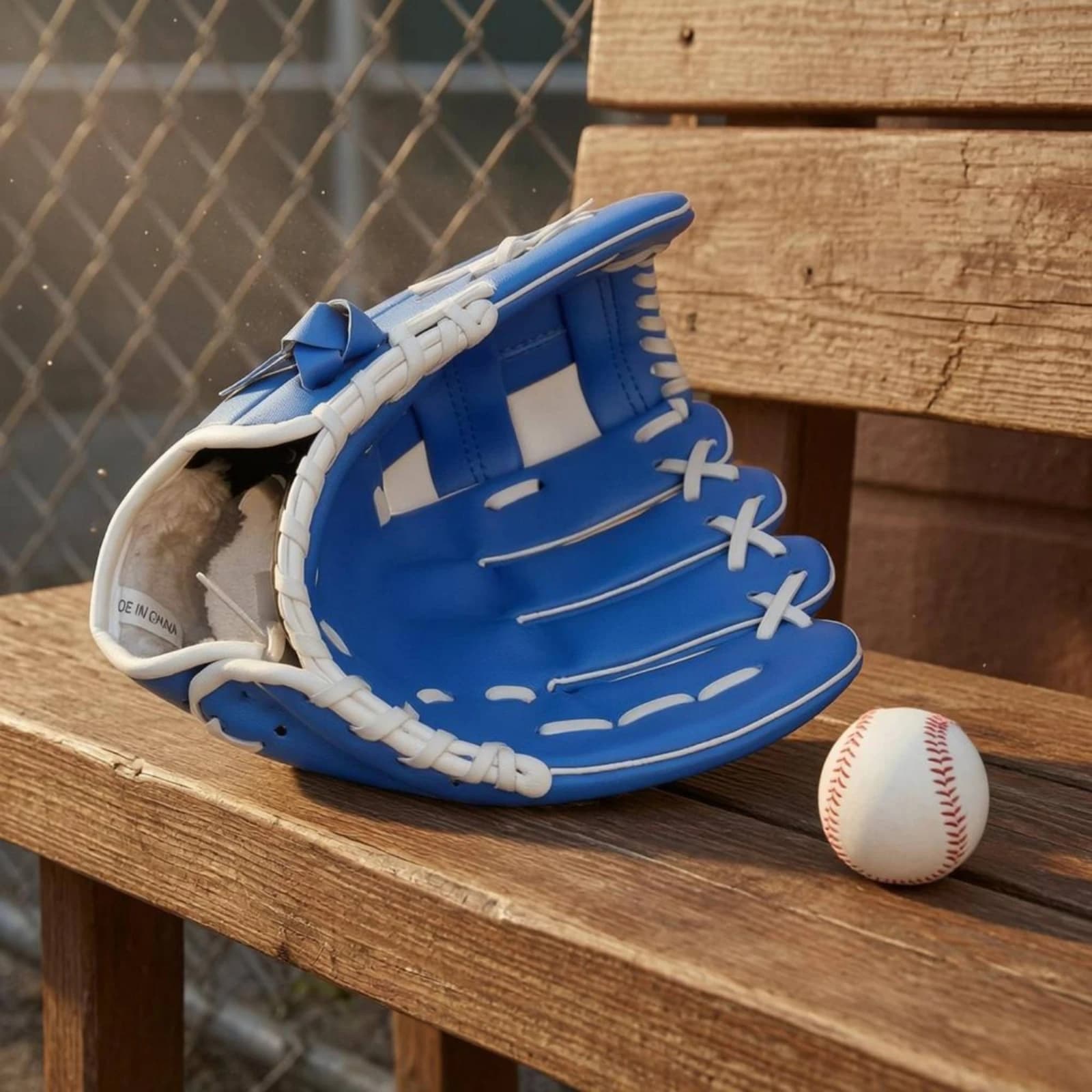 Baseball Glove PU Leather Fielding Glove Sports Equipment Padded Wrist Lace-Up