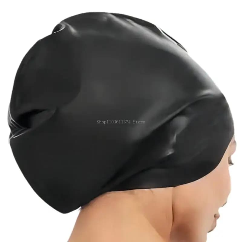Cuffia da nuoto oversize per donna uomo Cuffia da nuoto in silicone impermeabile Cappello da surf Comodo cappello da nuoto per
