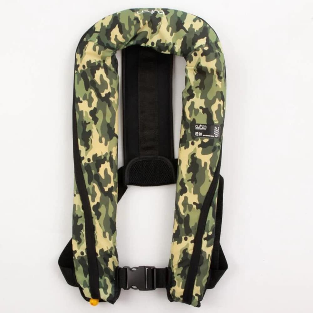 Giubbotto di Salvataggio Professionale Autogonfiabile con Tasca, Manuale, per Adulti 150N, Accessori per Sport Acquatici, Pesca, Rafting, Nautica