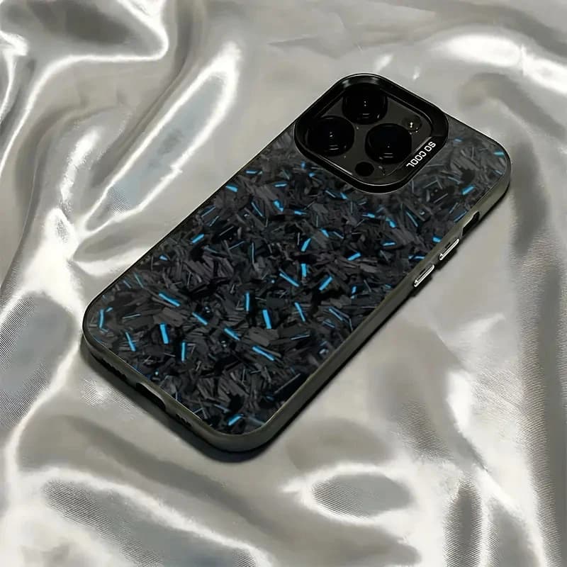 Blue Starry Dots Pattern IMD Phone Case for Iphone 17 16 Pro Max 15 14 13 12 11 XS XR 7 8 Plus 17Air 16E Shockproof Hard Cover