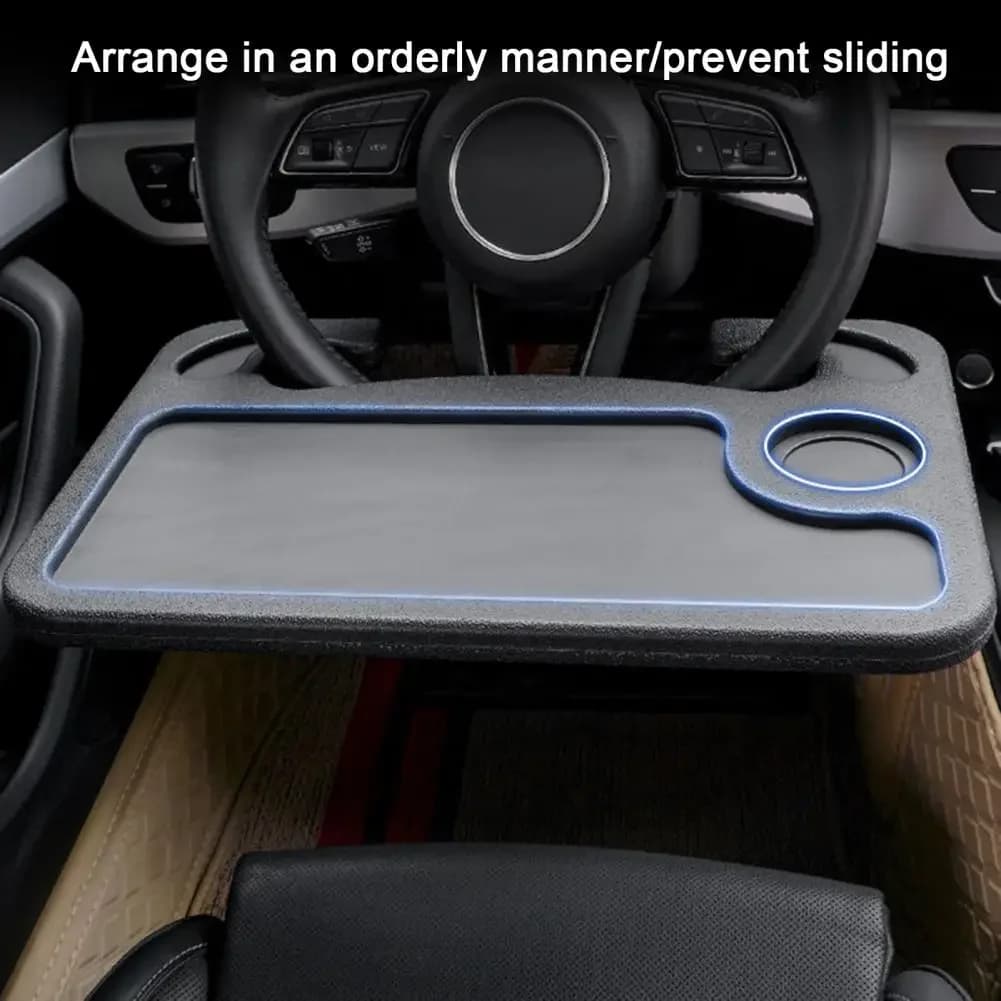 Supporto da scrivania per computer portatile per auto portatile Supporto da tavolo pieghevole per volante per auto Staffa per tavolo da pranzo Bevanda Cibo Vassoio da caffè