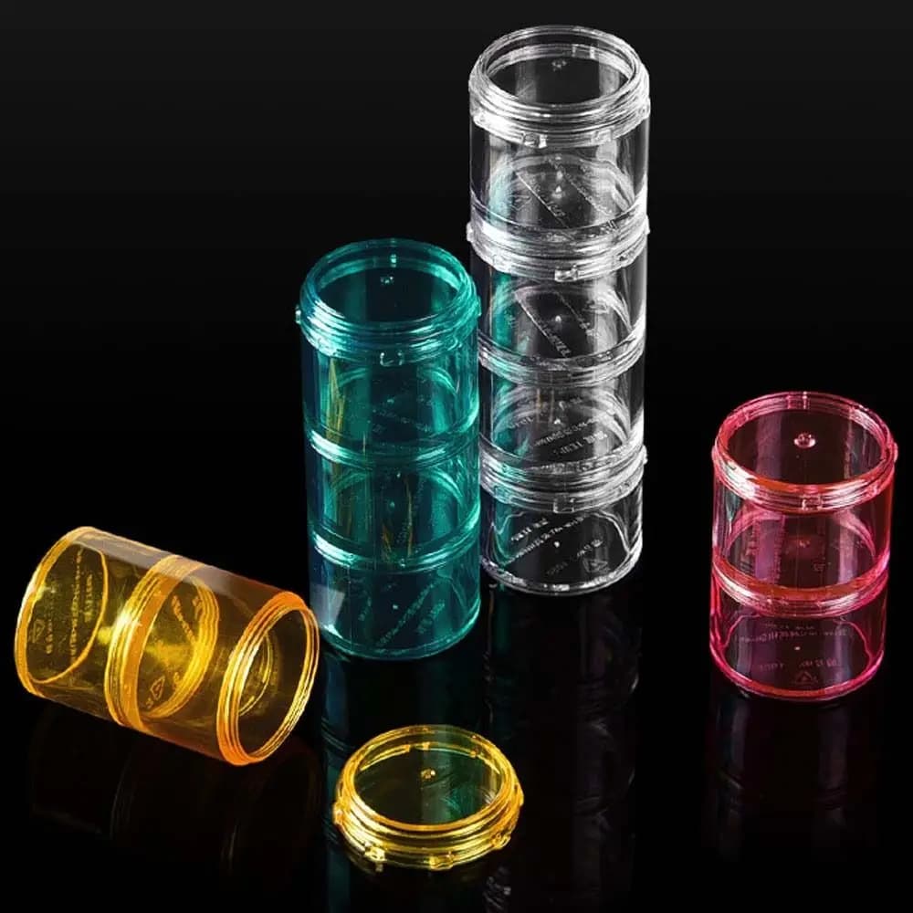 Portable Jewelry Storage Cut Compartment Weekly Tablets Medicine Organizer 7 Days Pill Box Travel Pill Case Pill Dispenser
