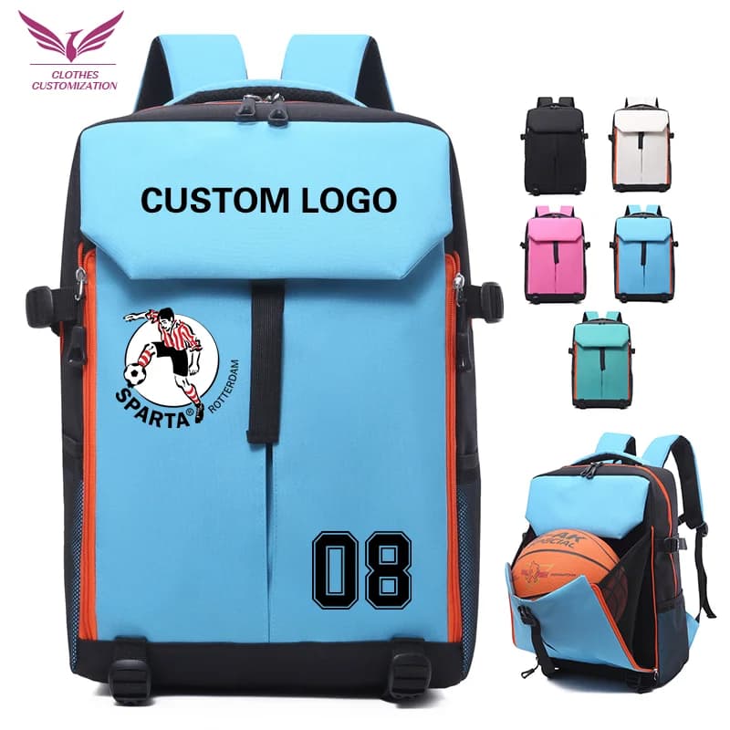 Basketball Bag Custom logo Badminton Tennis Rackets Backpack Personality Customization Large Sports Bags school Bag Wholesale