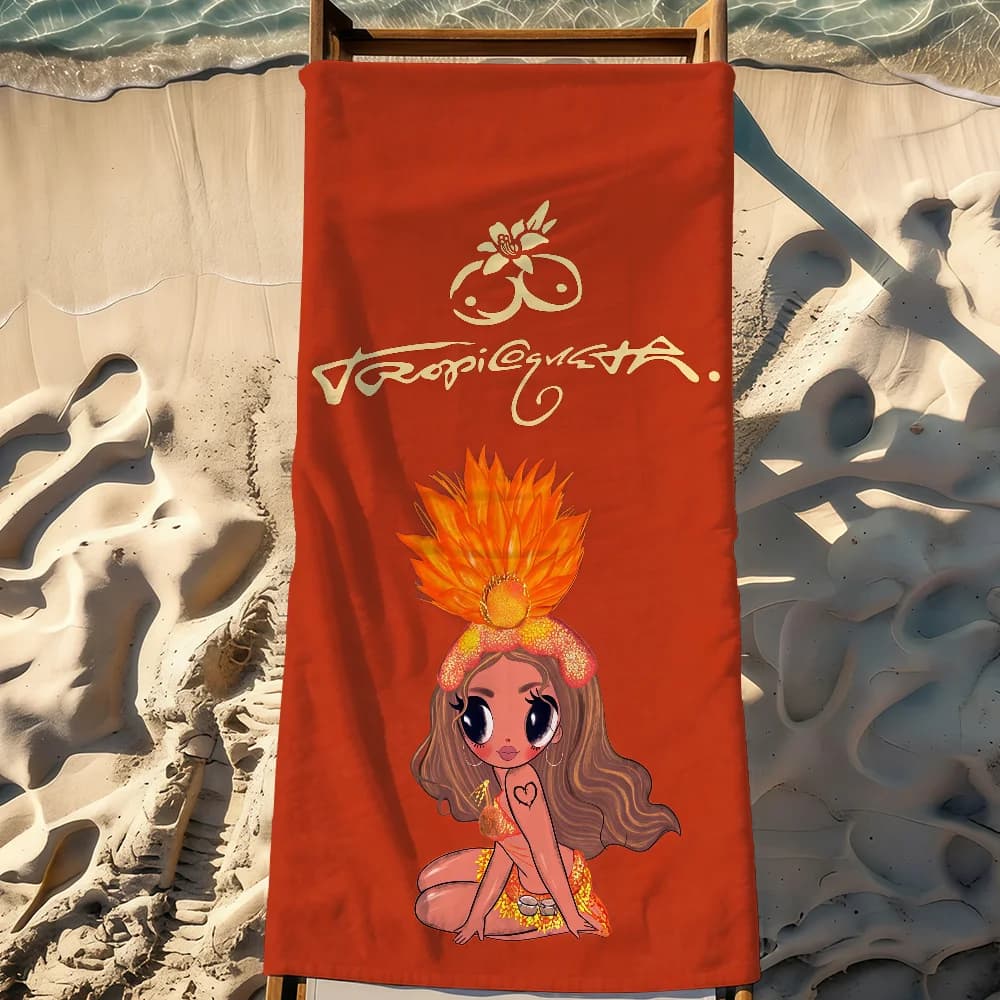 Asciugamano Singer K-Karol G Tropicoqueta, sportivo, ad asciugatura rapida, per viaggi, campeggio, anti-sabbia, morbido, leggero, grande, per la spiaggia