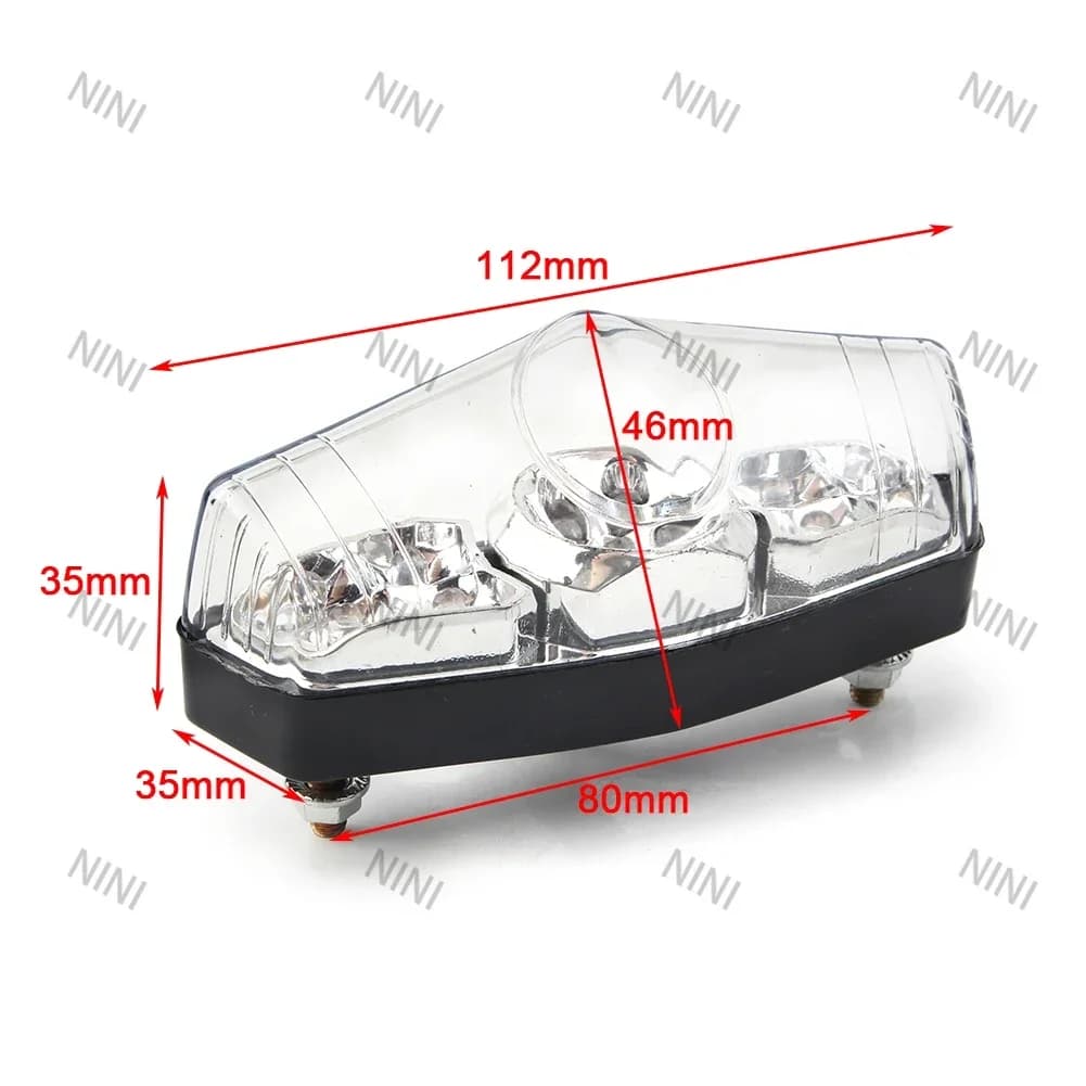 Moto Per Harley Per Honda Per Kawasaki Per Suzuki Per ATV Dirt Bike/Scooter ecc. Fanale posteriore integrato a LED universale