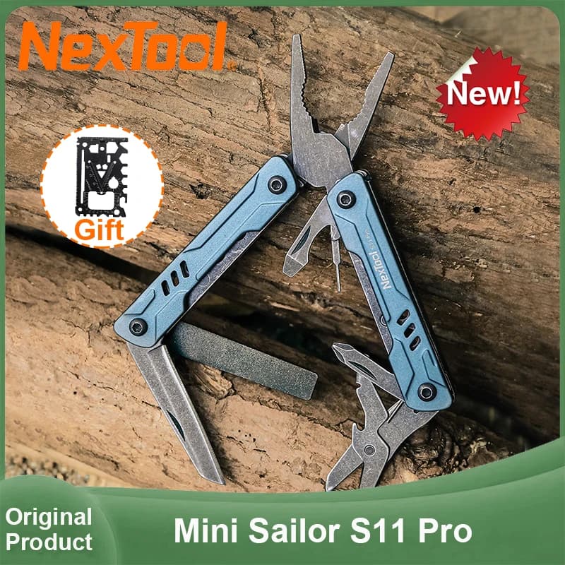 2025 Nuovo NexTool Mini Pinze da Marinaio S11 Pro 12-in-1 Multi Strumento Forbici Pieghevoli Cacciavite Coltello EDC Portatile Attrezzi da Esterno