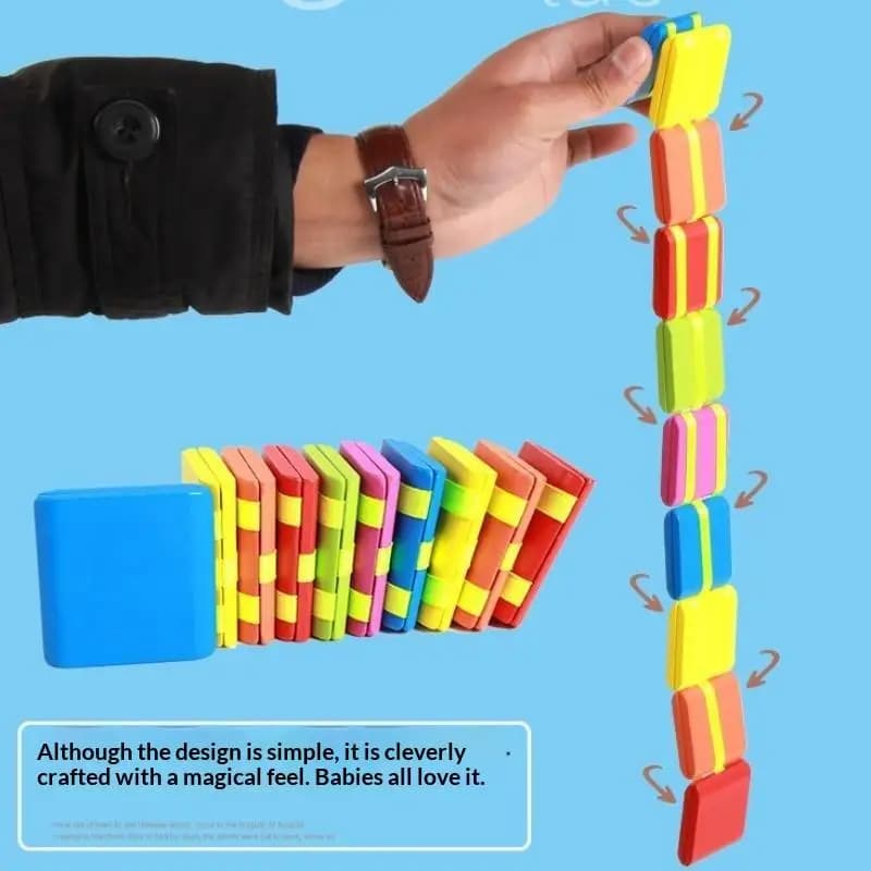 Educational Wooden Color Cognitive Toy Magic Flipping Building Blocks for 2-6 Years Old Children Family Games
