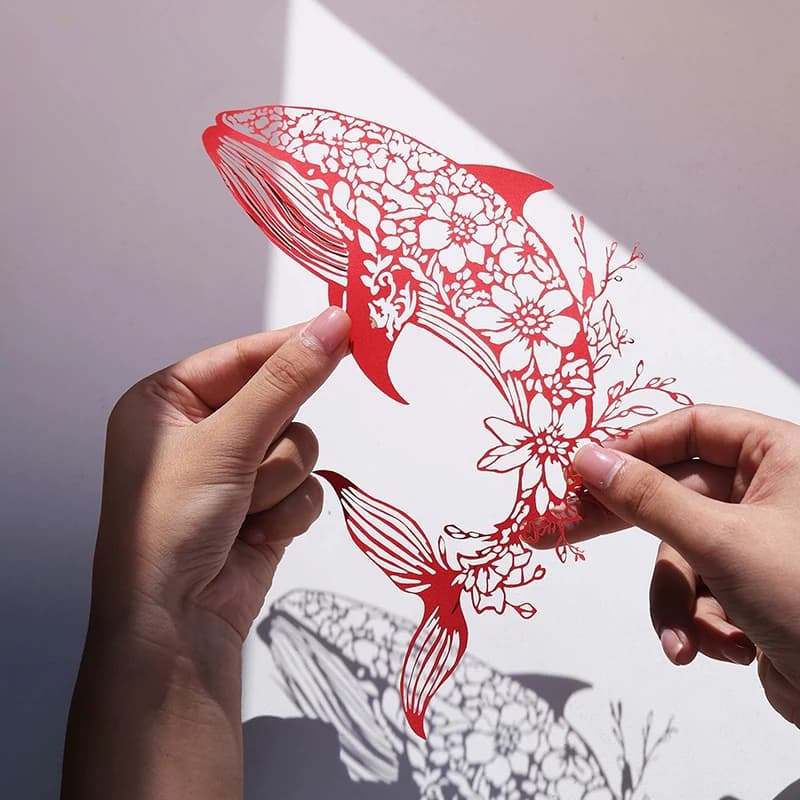 Creative Paper Cutting And Origami Book , Paper Cutting Painting, Engraving Painting, Holiday Gift DIY Craft