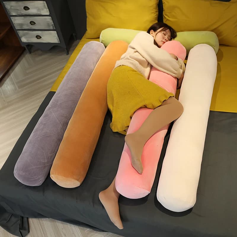 60/80/100/130 centimetri Animale Del Fumetto Peluche Cuscino Semplice di Colore Solido Farcito Morbido Lungo Sonno Cuscino Bambola Cuscino Per Bambini ragazze regalo