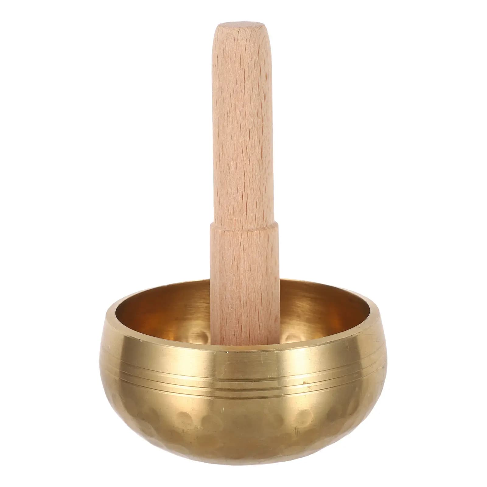 1Set Mini 3Inch Handcrafted Nepal Singing Bowl Set with Wooden Striker for Yoga Meditation Mindfulness Relaxation Beginners