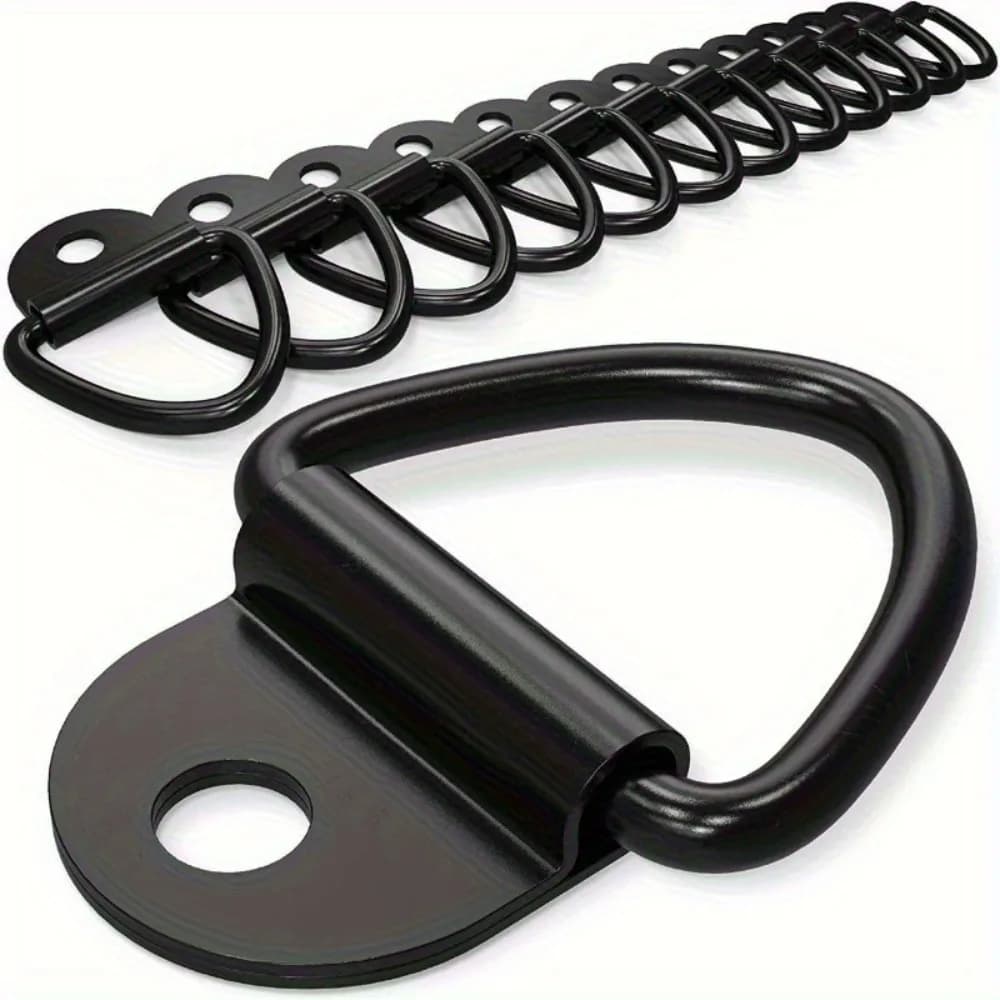 2/4 Piece D-Shaped Multipurpose Pull Ring, D-Shaped Rope Anchor Ring, for Mooring of Cargo on Trucks, Trailers, RVs and Boats.