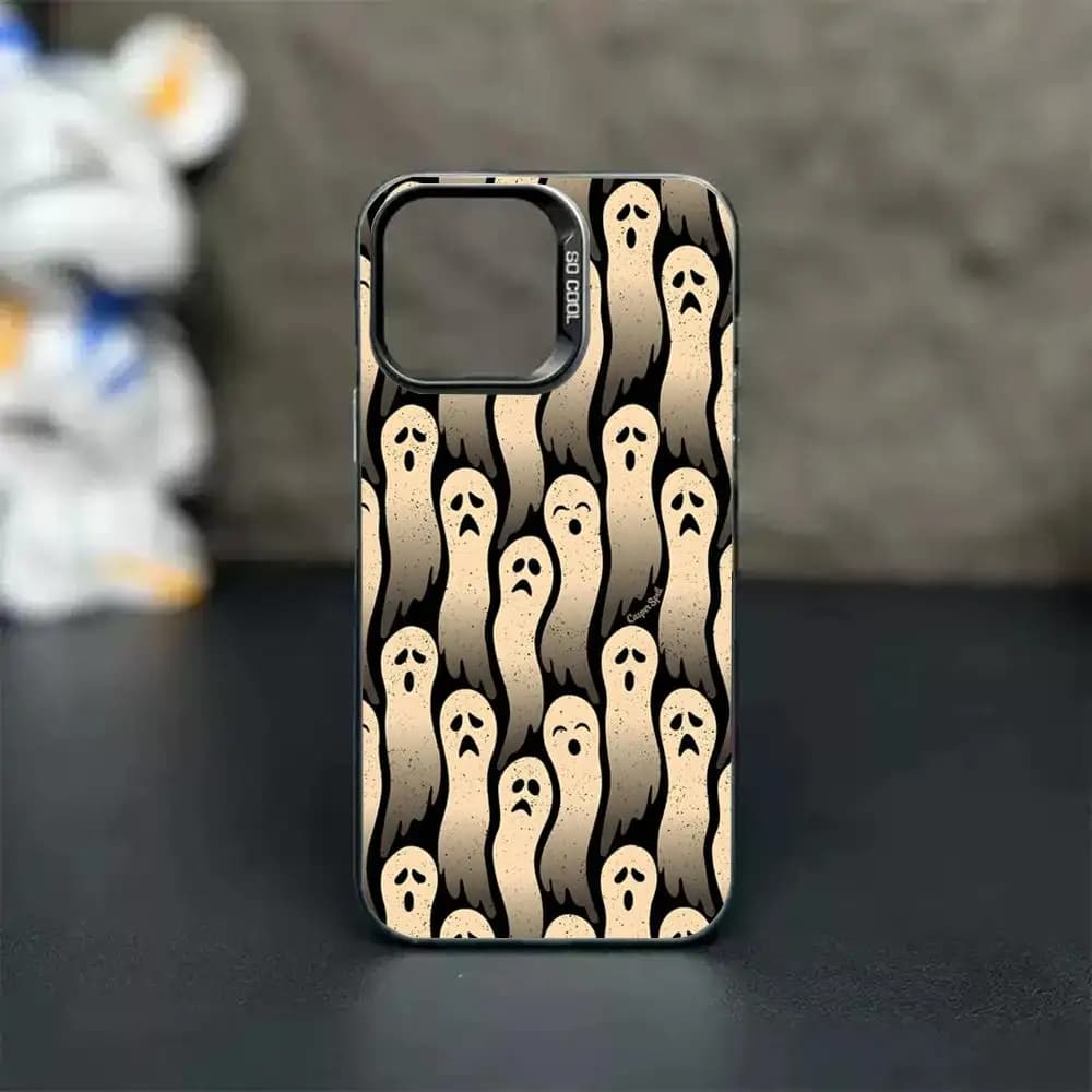 Cool Dense Fun pattern Phone Case For lMDColor Silver Shell For lPhone 18 17 16 e 15 14 13 12 11 Pro Max Plus