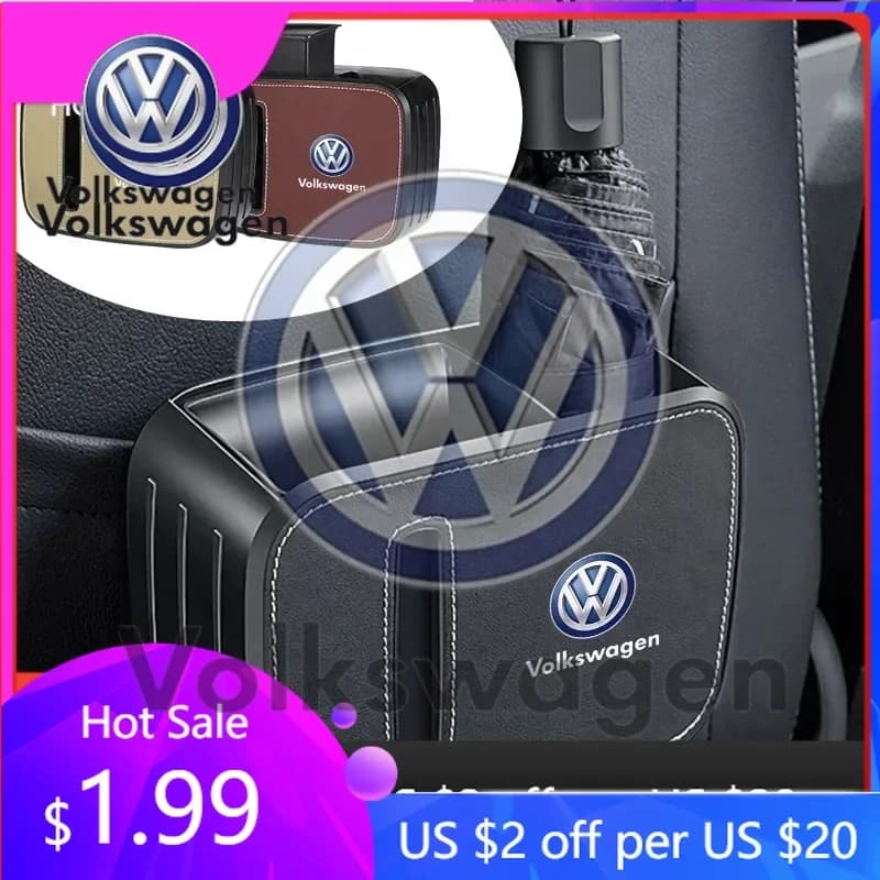Per VOLKSWAGEN VW Nuova Jetta, 1 pz. Contenitore multifunzione per rifiuti e portaoggetti da schienale auto per Volkswagen VW Jetta P