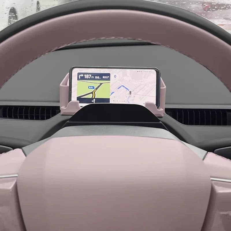 Supporto per telefono da cruscotto Dawn Purple con vano portaoggetti per XPeng Mona M03 2025 - Accessori e forniture per la modifica degli interni auto