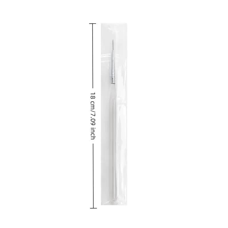 Pennello Lungo per Nail Art, Pennello per Disegno e Pittura Unghie, Pennello per Gel UV, Penna per Fototerapia, Strumento per Nail Art, Strumento per Manicure Acrilica