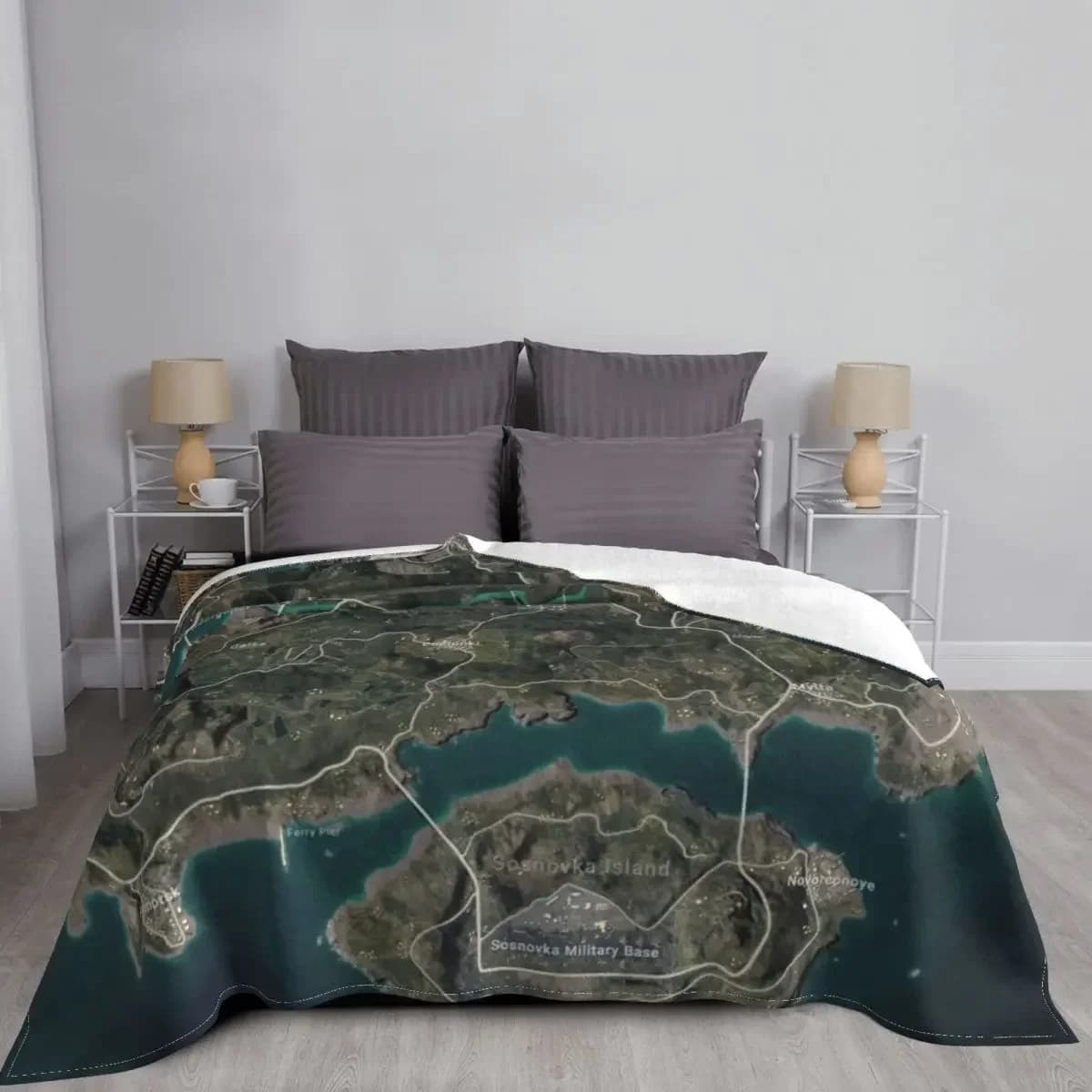 PUBG New Erangel 10000x10000 (10k) covered poster covered for Vintage sleeping bag sofas
