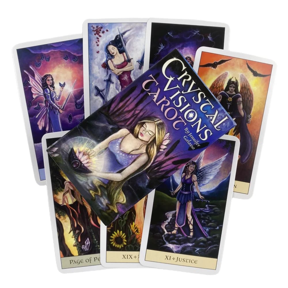 Crystal Visions Tarocchi Mazzo di divinazione Versioni inglesi Edizione Oracle Board Giocare a INCHIOSTRO Gioco da tavolo per la festa