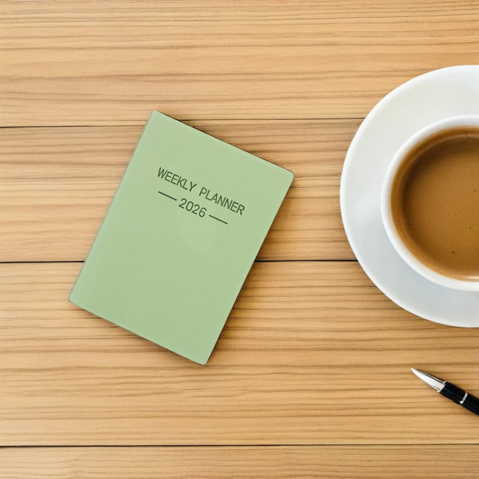 Agenda Tascabile 2026, Calendario Mensile Compatto con Copertina in PU, Carta Spessa, Organizer Portatile per Viaggi, Scuola e Borsa