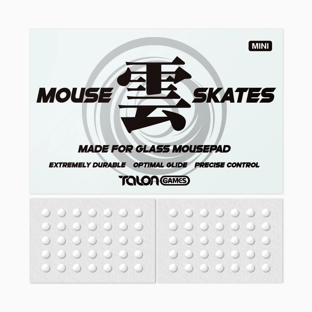TALONGAMES Pattini per mouse universali da 4 mm per tappetini per mouse in vetro, punti rotondi 70 pezzi, bordo curvo, piedini per mouse da gioco (serie Kumo Mini)