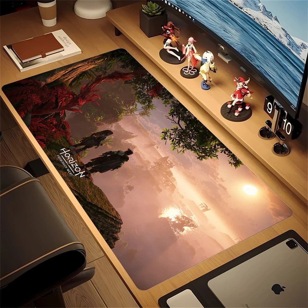 Horizon Zero Dawn Forbidden West Tappetino per mouse da gioco HD Personalizzato PC Pelle Tappetino da scrivania Accessori da gioco Kawaii Tappetino per scrittura per studenti