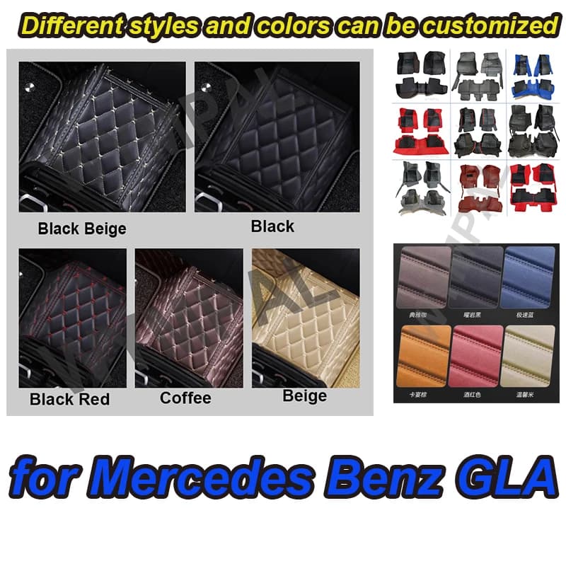 LUXURI Tappetini Auto Per Mercedes Benz GLA 2019 2018 2017 2016 2015 2014 Tappeti Personalizzati Auto Styling Accessori Interni Piede