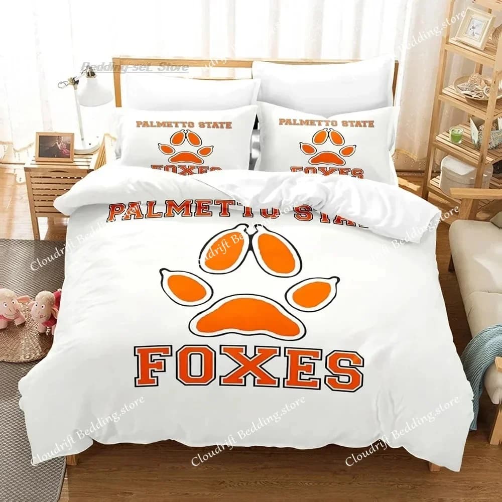 The Foxhole Court Palmetto State Bedding Set Single Twin Full Queen King Size Bed Set Aldult Kid Bedroom Kawaii Duvetcover Set