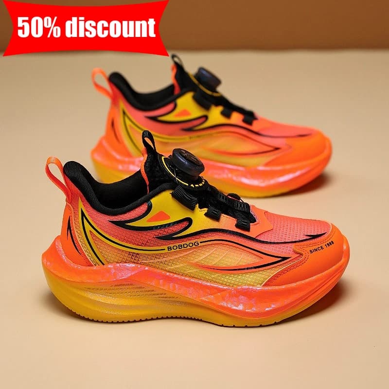 Scarpe Sportive per Bambini con Chiusura a Rotella, Antiscivolo, Ammortizzanti, Comode per Allenamento, Casual, Scuola e Corsa, per Ragazzi e Ragazze