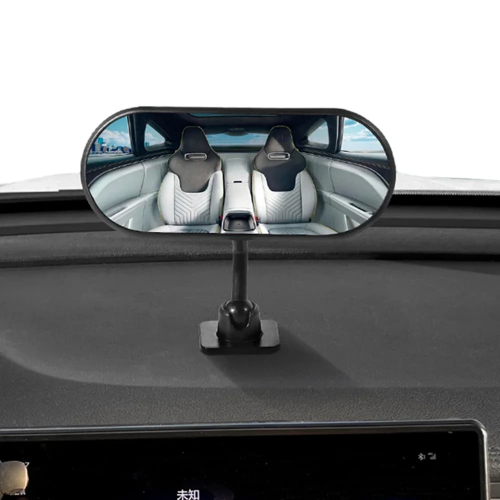 Specchio per auto per bambini 360 ° Specchietto retrovisore con supporto adesivo per monitor del sedile posteriore grandangolare regolabile per l'osservazione dei bambini