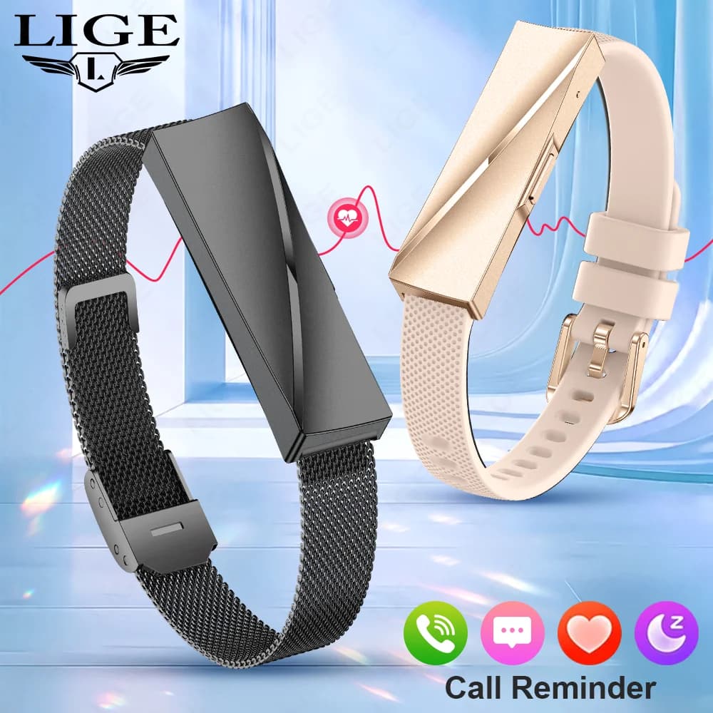 LIGE Per Android IOS Nuovo Braccialetto Intelligente Donne Smartwatch Uomini Monitoraggio della Frequenza Cardiaca Impermeabile 100+ Orologio Da Polso Sportivo Regalo Delle Signore