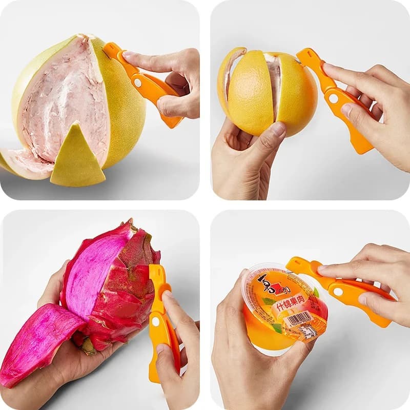 Hot Sale New Orange Peeler Stripper Orange Device Peeling Knife Juice Helper Citrus Opener Creative Kitchen Fruit Vegetable Tool