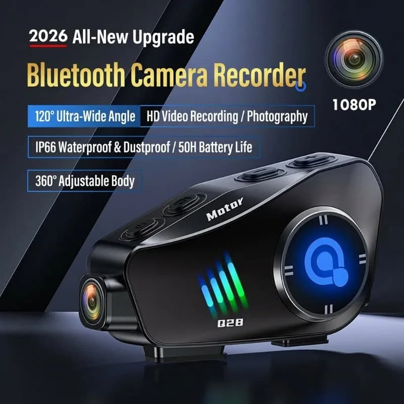 Bluetooth headset for Moto Q28 Helmet with Dash Cam 1080P, Waterproof, Free Hand Wireless calls for Motorcyclists