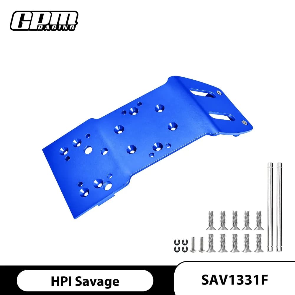 Piastra di protezione sottoscocca anteriore in alluminio per HPI SAVAGE FLUX