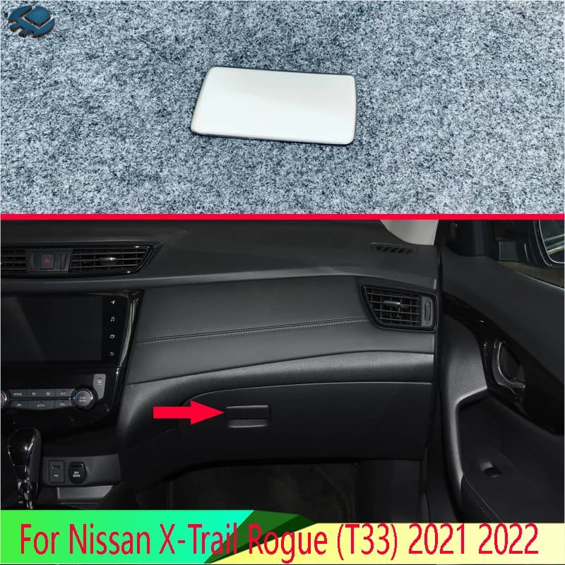 Per Nissan X-Trail Rogue (T33) 2021 2022 Accessori Auto ABS Cromato Co-pilota vano portaoggetti porta ciotola maniglia cornice decorativa