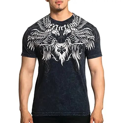 Affliction 3D T Shirts Men Affliction Clothing Core Classic Mens T-Shirts Casual ONeck Pullover Outdoor Tops Sportshirt Clothing
